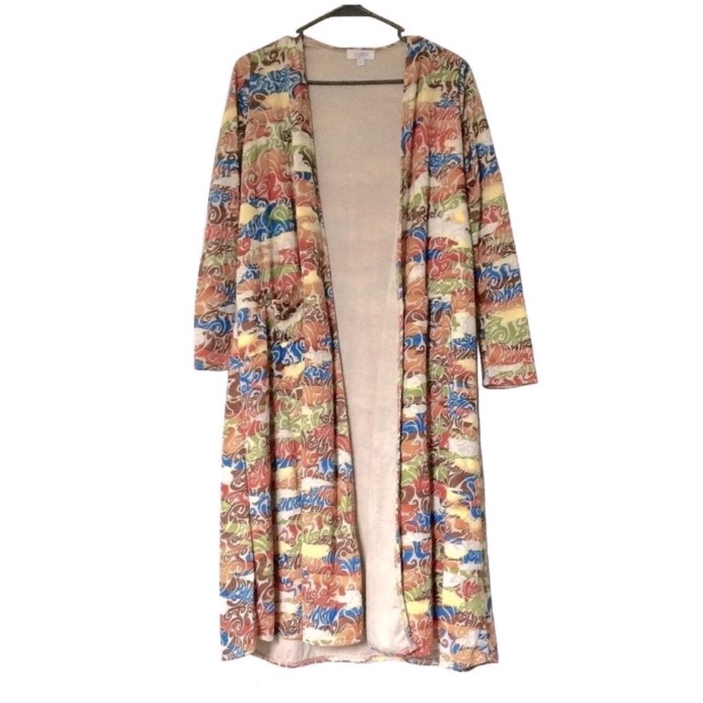 Lularoe “Sarah” 70’s print duster